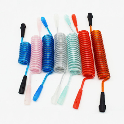 Plastic Elastisch Kleurrijk Gerold Zeer belangrijk Lanyard With Locking Screwgate Carabiners