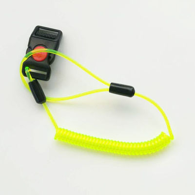 Groene Plastic Spiraalvormige Bouwvakker 2mm de Rolriem van de Koordketting